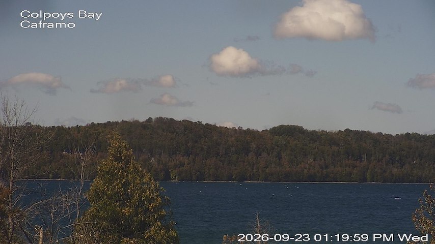 Live camera feed from Caframo in Georgian Bluffs, Ontario, Canada