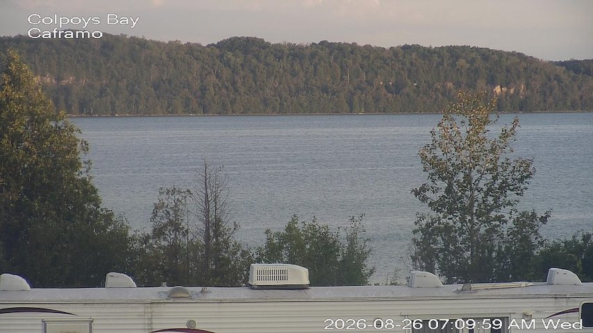 Live camera feed from Caframo in Georgian Bluffs, Ontario, Canada