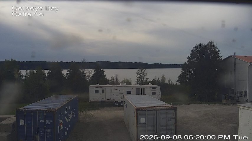 Live camera feed from Caframo in Georgian Bluffs, Ontario, Canada