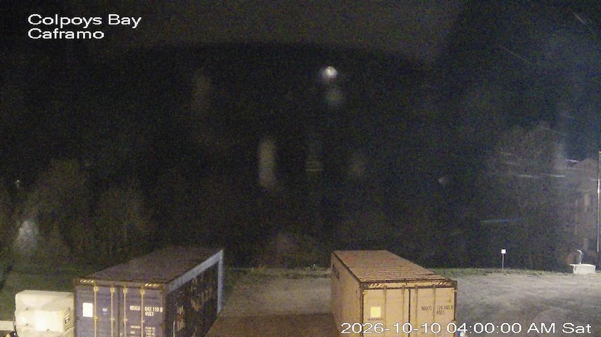Live camera feed from Caframo in Georgian Bluffs, Ontario, Canada