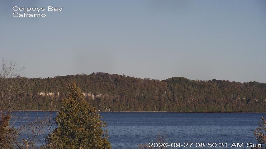 Live camera feed from Caframo in Georgian Bluffs, Ontario, Canada