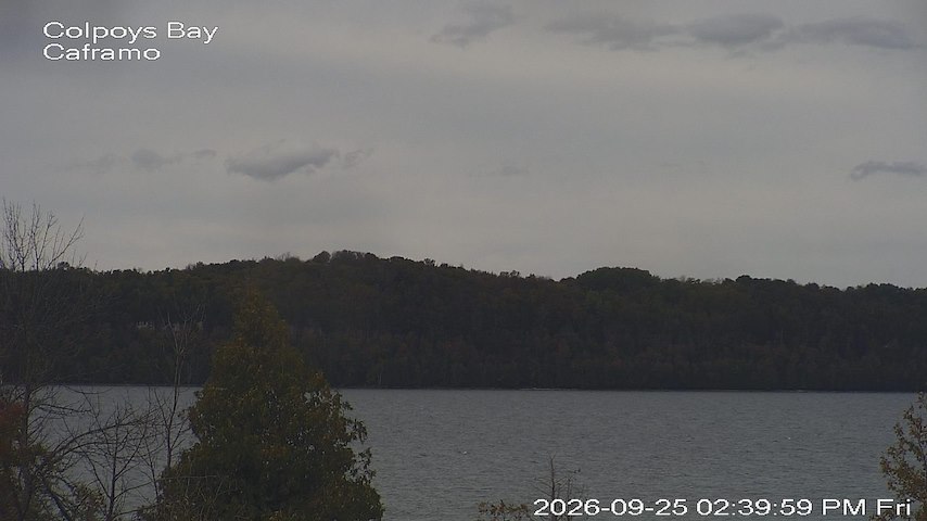 Live camera feed from Caframo in Georgian Bluffs, Ontario, Canada