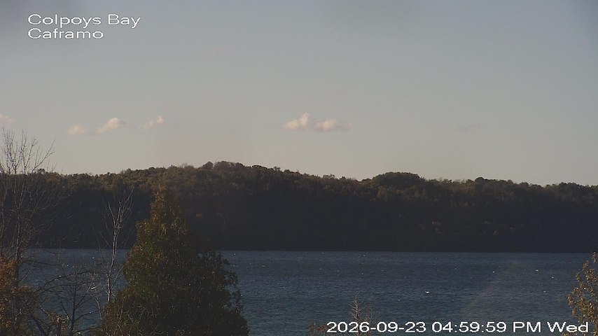Live camera feed from Caframo in Georgian Bluffs, Ontario, Canada