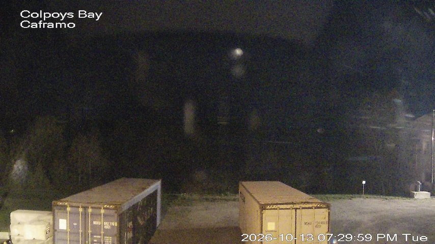 Live camera feed from Caframo in Georgian Bluffs, Ontario, Canada