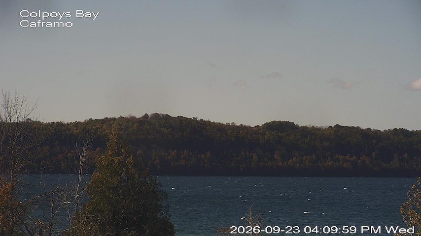 Live camera feed from Caframo in Georgian Bluffs, Ontario, Canada