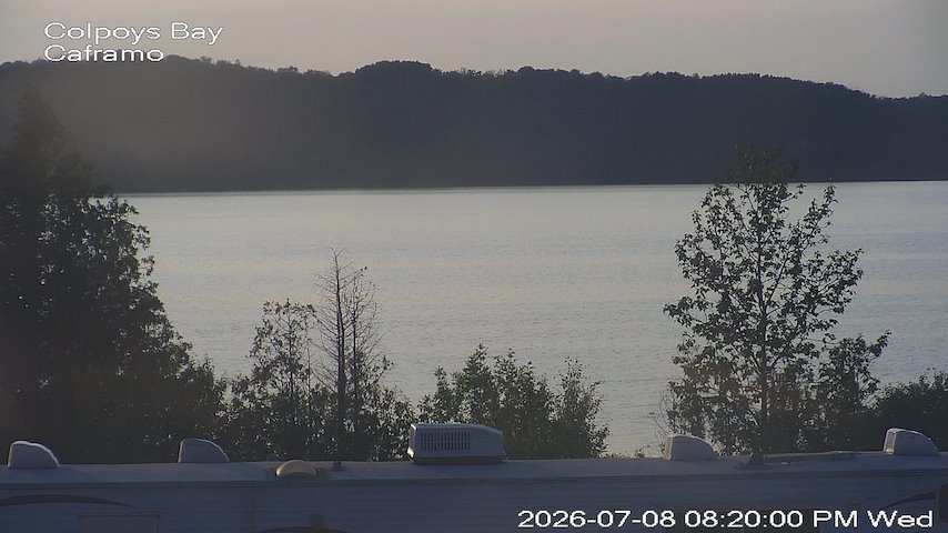 Canal de câmera ao vivo de Caframo em Georgian Bluffs, Ontario, Canada