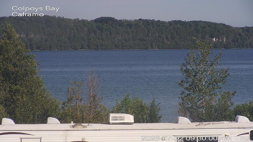 Live camera feed from Caframo in Georgian Bluffs, Ontario, Canada