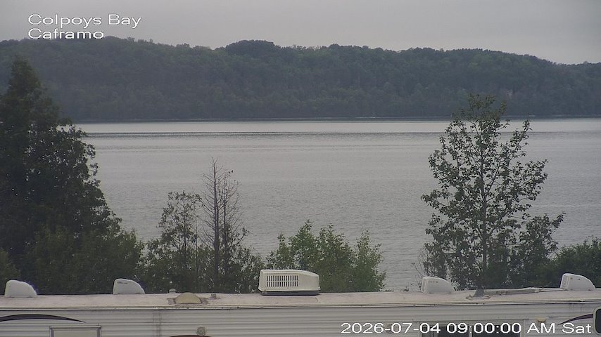 Live camera feed from Caframo in Georgian Bluffs, Ontario, Canada