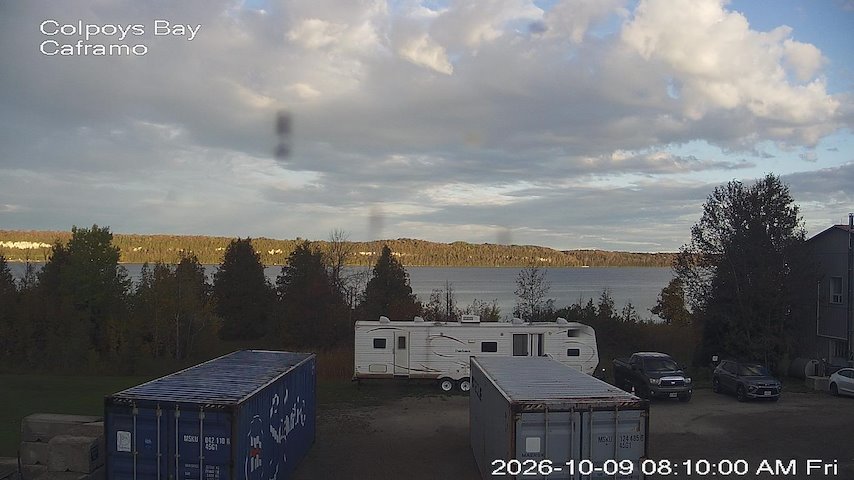 Live camera feed from Caframo in Georgian Bluffs, Ontario, Canada