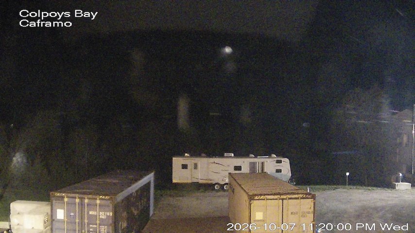 Live camera feed from Caframo in Georgian Bluffs, Ontario, Canada