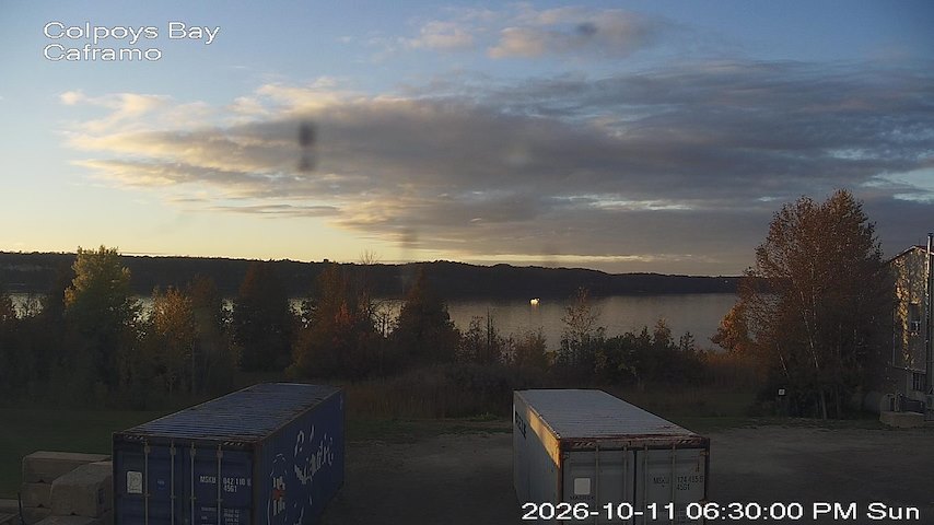 Live camera feed from Caframo in Georgian Bluffs, Ontario, Canada