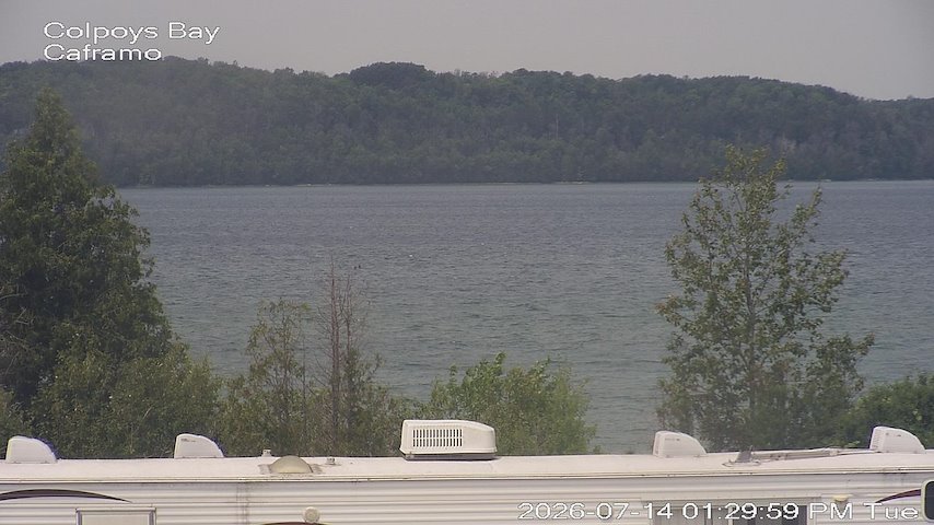 Live camera feed from Caframo in Georgian Bluffs, Ontario, Canada