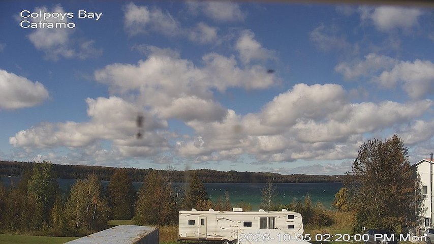 Live camera feed from Caframo in Georgian Bluffs, Ontario, Canada