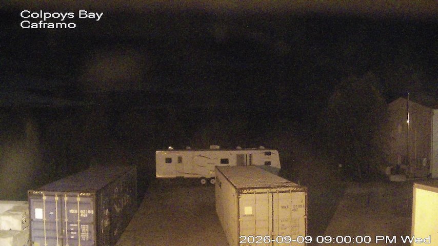 Live camera feed from Caframo in Georgian Bluffs, Ontario, Canada