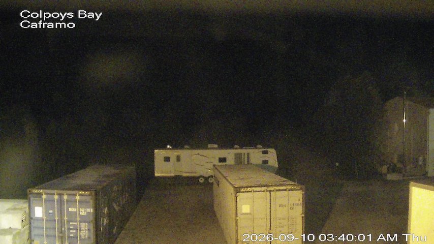 Live camera feed from Caframo in Georgian Bluffs, Ontario, Canada