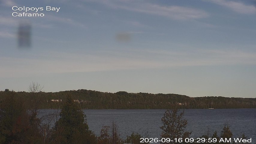 Live camera feed from Caframo in Georgian Bluffs, Ontario, Canada