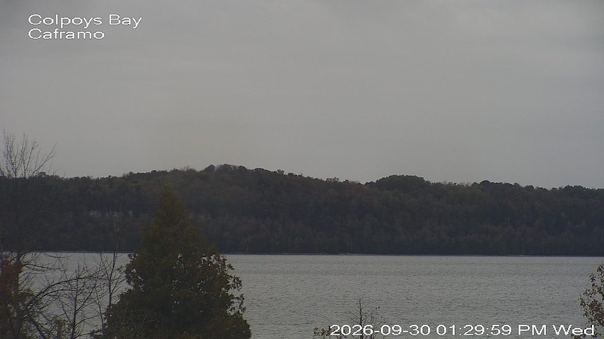 Live camera feed from Caframo in Georgian Bluffs, Ontario, Canada
