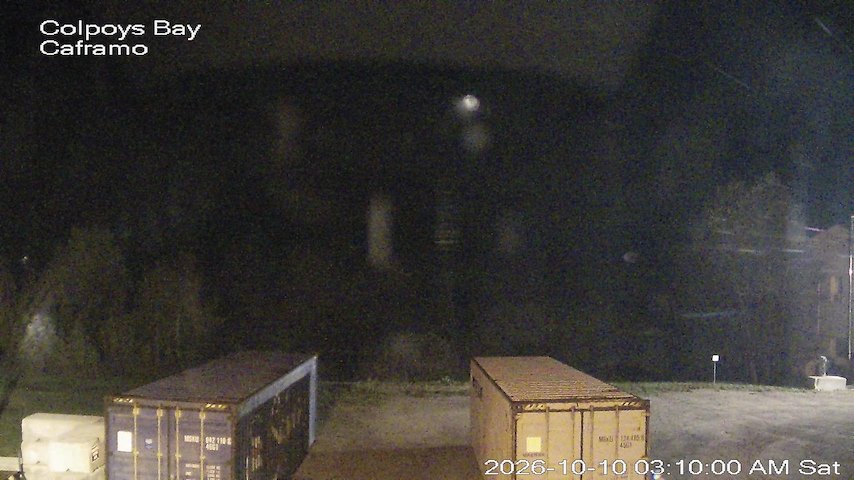 Live camera feed from Caframo in Georgian Bluffs, Ontario, Canada