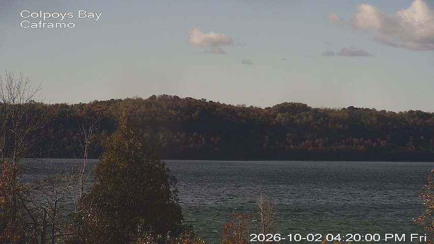 Live camera feed from Caframo in Georgian Bluffs, Ontario, Canada