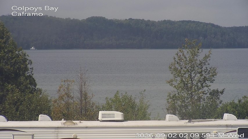 Live camera feed from Caframo in Georgian Bluffs, Ontario, Canada