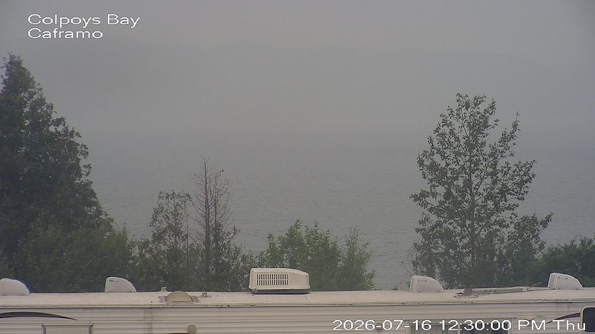 Live camera feed from Caframo in Georgian Bluffs, Ontario, Canada