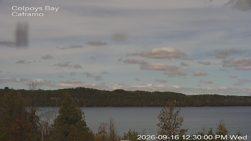 Live camera feed from Caframo in Georgian Bluffs, Ontario, Canada