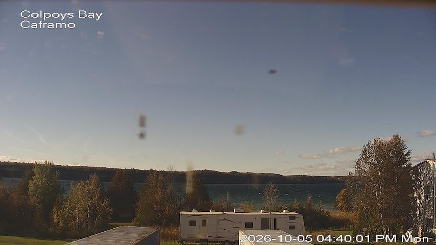 Live camera feed from Caframo in Georgian Bluffs, Ontario, Canada