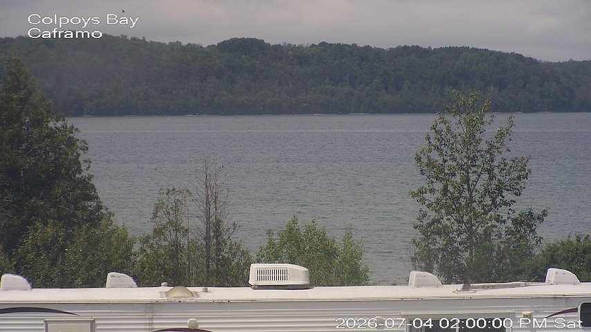 Live camera feed from Caframo in Georgian Bluffs, Ontario, Canada