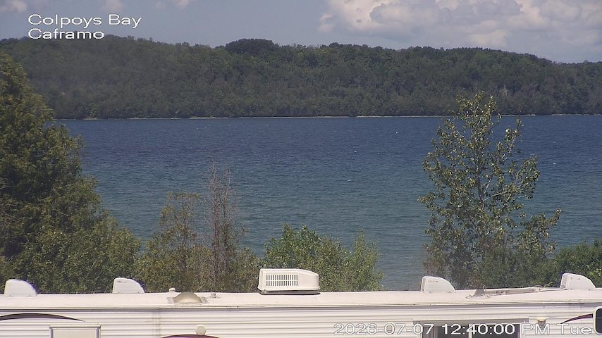 Live camera feed from Caframo in Georgian Bluffs, Ontario, Canada