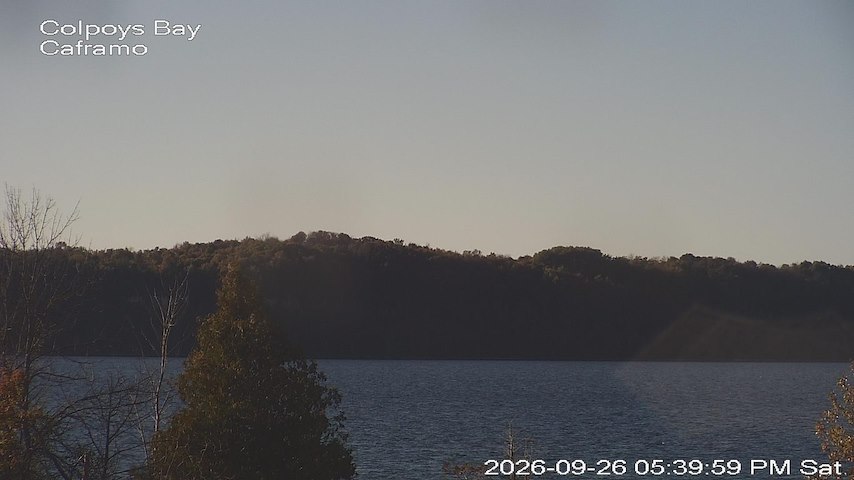 Live camera feed from Caframo in Georgian Bluffs, Ontario, Canada