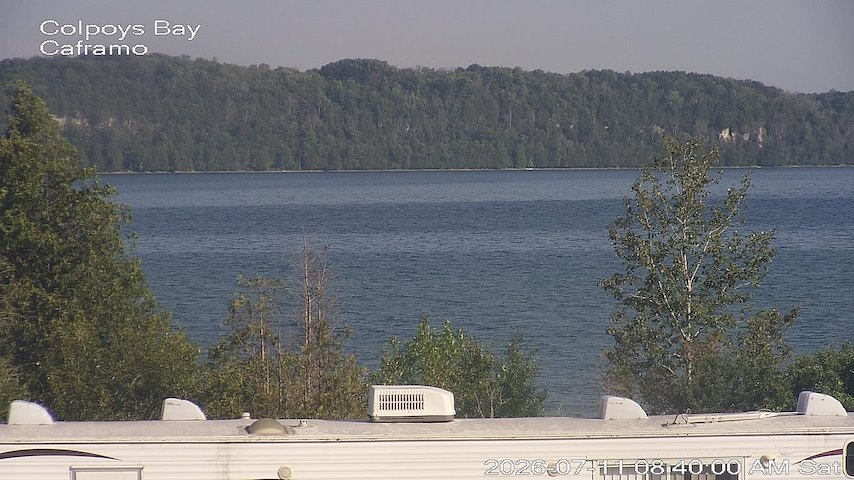 Live camera feed from Caframo in Georgian Bluffs, Ontario, Canada