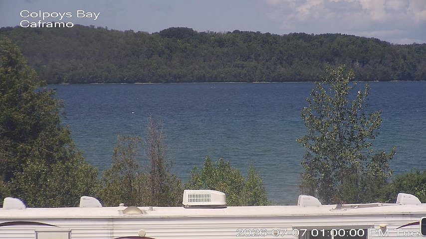 Live camera feed from Caframo in Georgian Bluffs, Ontario, Canada