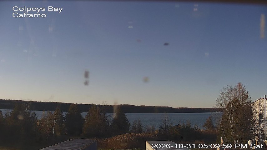 Live camera feed from Caframo in Georgian Bluffs, Ontario, Canada