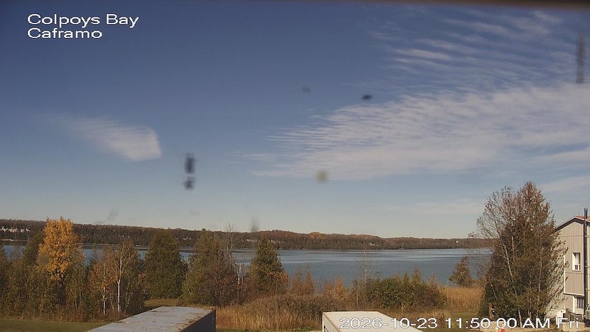 Live camera feed from Caframo in Georgian Bluffs, Ontario, Canada
