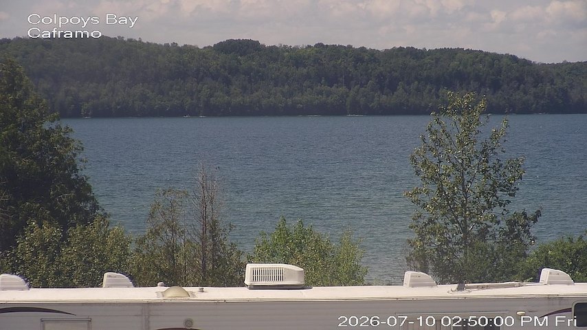 Live camera feed from Caframo in Georgian Bluffs, Ontario, Canada