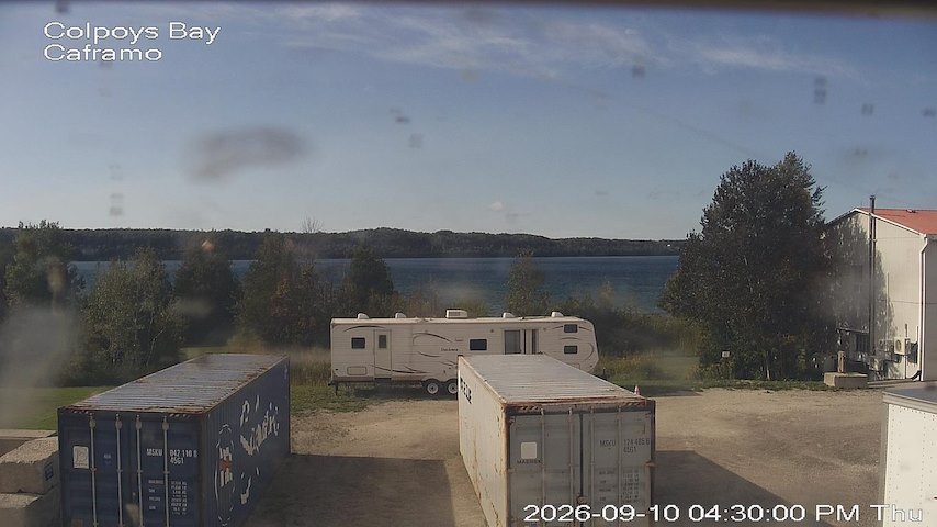 Live kamerakanal fra Caframo i Georgian Bluffs, Ontario, Canada