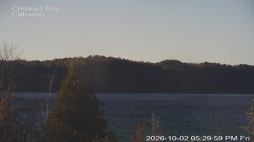 Live camera feed from Caframo in Georgian Bluffs, Ontario, Canada