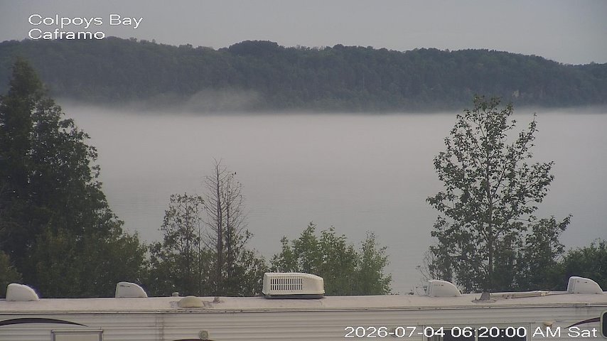 Live camera feed from Caframo in Georgian Bluffs, Ontario, Canada