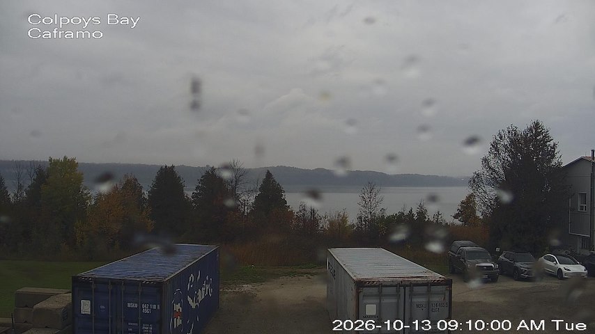 Live camera feed from Caframo in Georgian Bluffs, Ontario, Canada