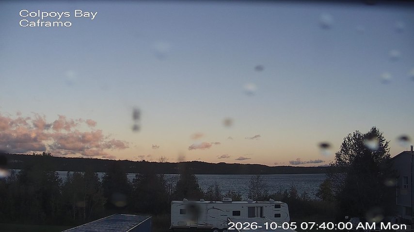 Live camera feed from Caframo in Georgian Bluffs, Ontario, Canada