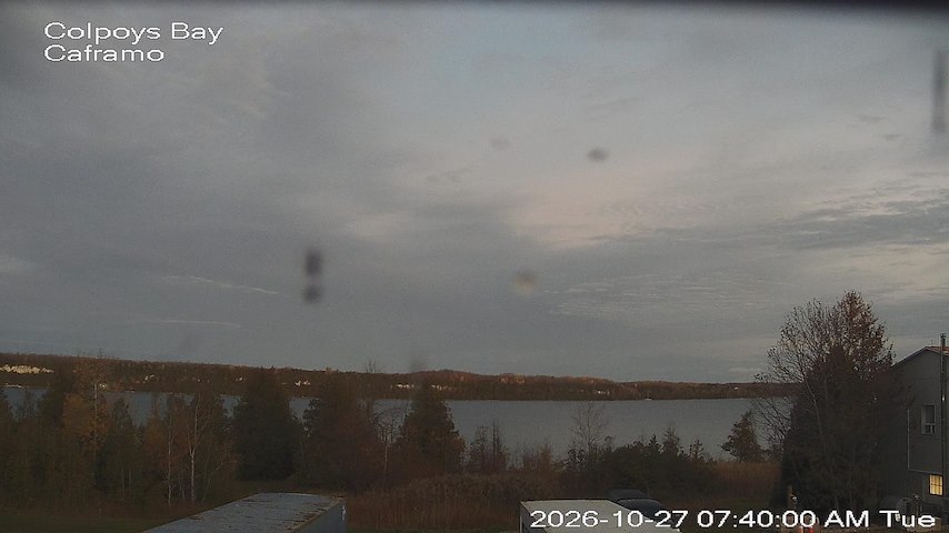 Live camera feed from Caframo in Georgian Bluffs, Ontario, Canada