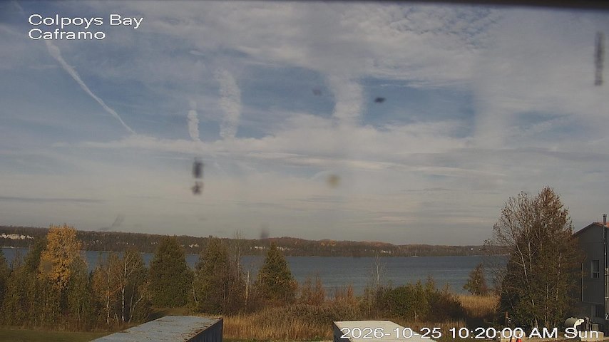 Live camera feed from Caframo in Georgian Bluffs, Ontario, Canada