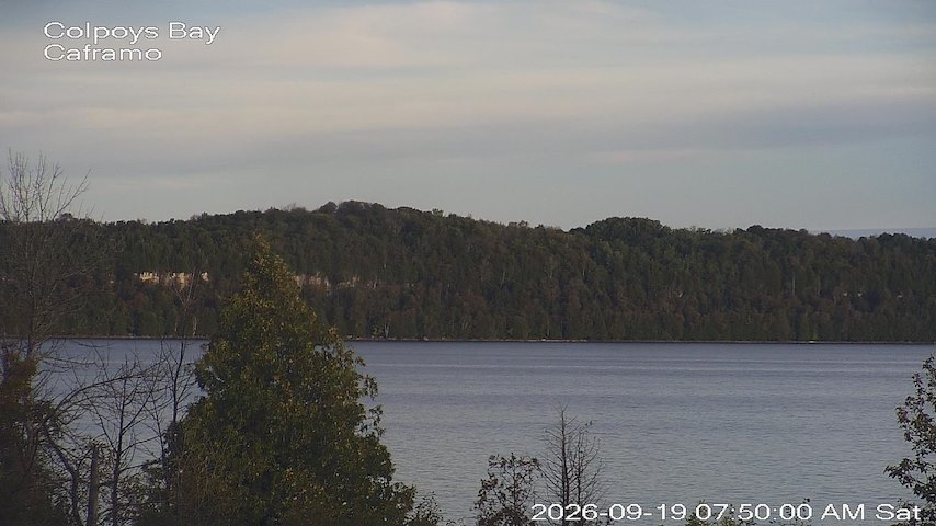 Live camera feed from Caframo in Georgian Bluffs, Ontario, Canada