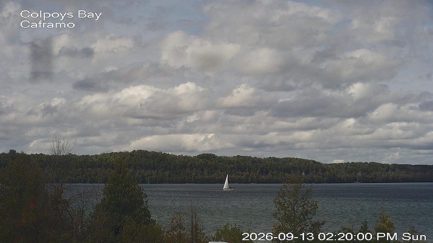 Live camera feed from Caframo in Georgian Bluffs, Ontario, Canada