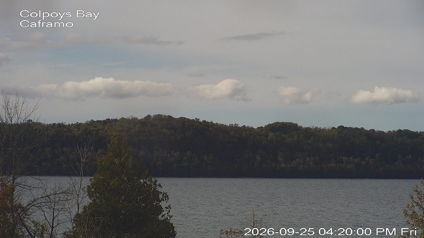 Live camera feed from Caframo in Georgian Bluffs, Ontario, Canada