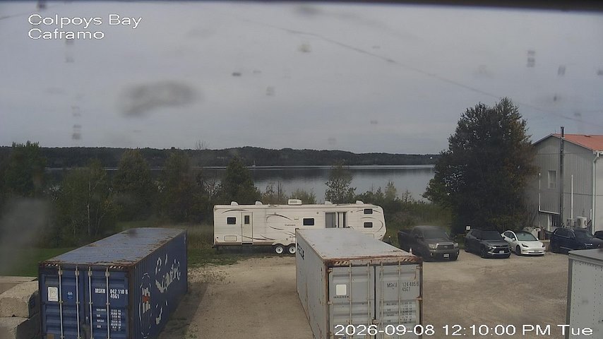 Live camera feed from Caframo in Georgian Bluffs, Ontario, Canada
