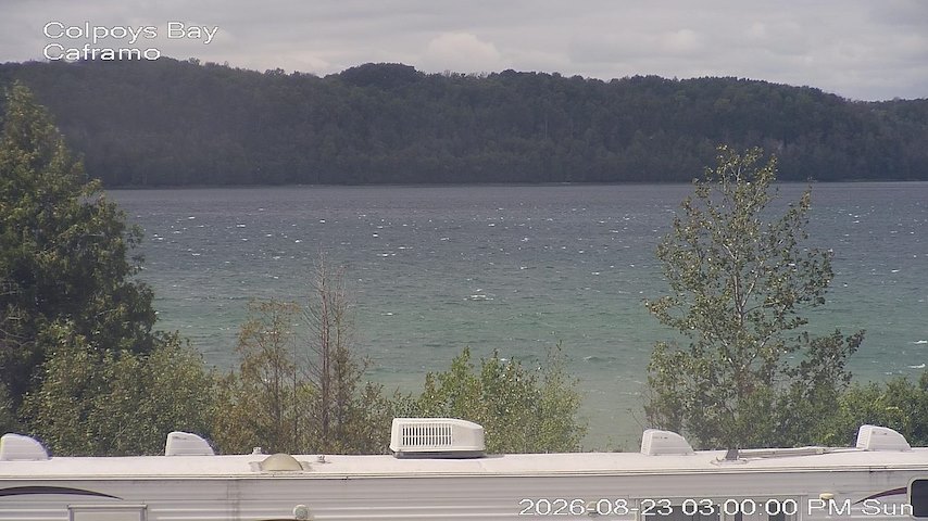 Live camera feed from Caframo in Georgian Bluffs, Ontario, Canada
