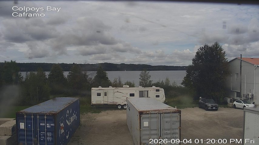 Live camera feed from Caframo in Georgian Bluffs, Ontario, Canada