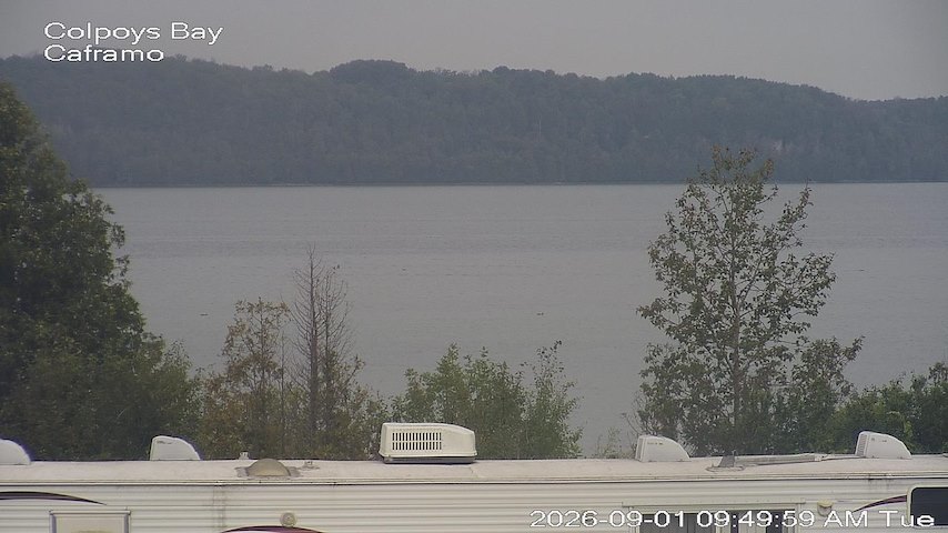 Živý kamerový kanál z Caframo v Georgian Bluffs, Ontario, Canada