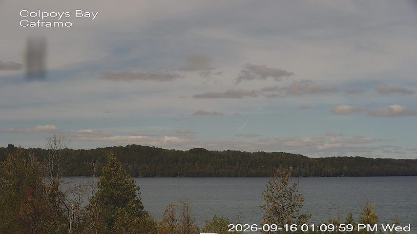 Live camera feed from Caframo in Georgian Bluffs, Ontario, Canada